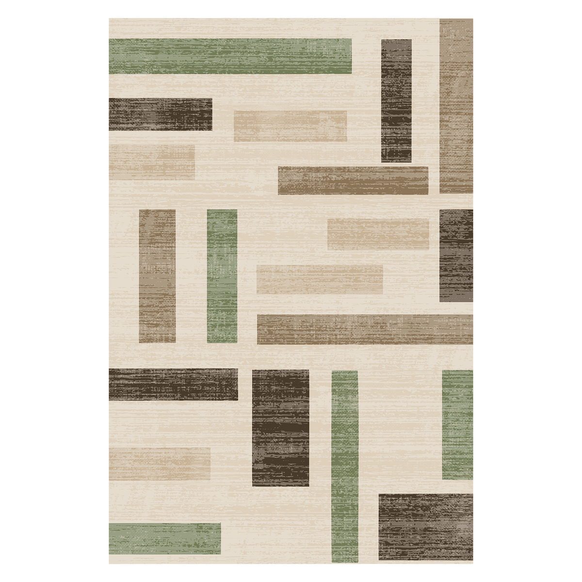 Sage Block Abstract Rug