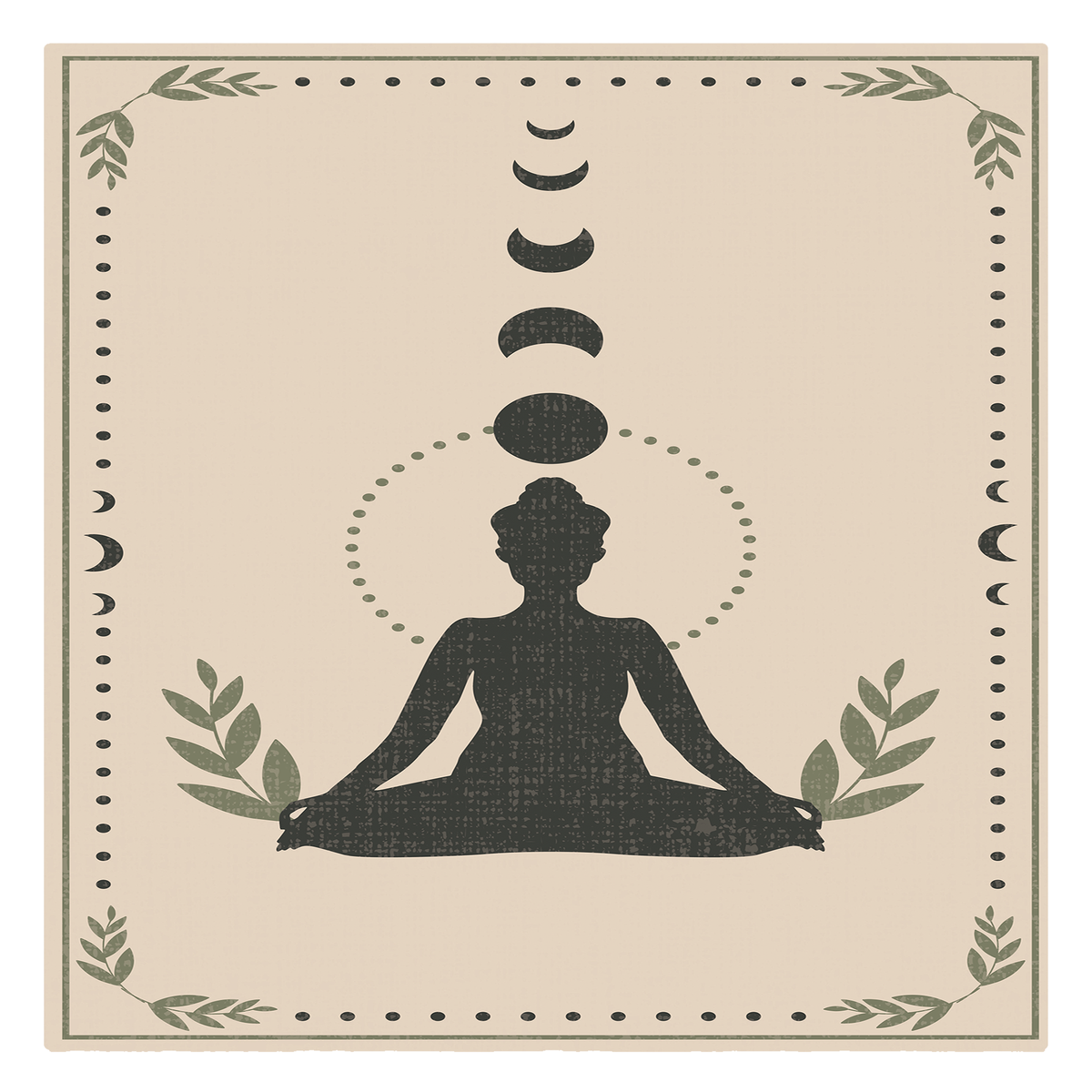 Moon Phase Meditation Rug