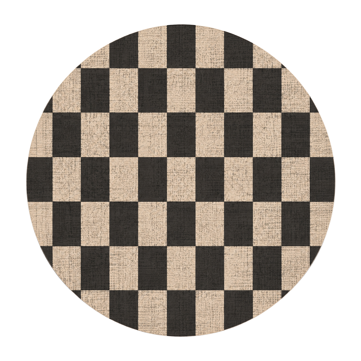 Classic Two-Tone Checkerboard Rug