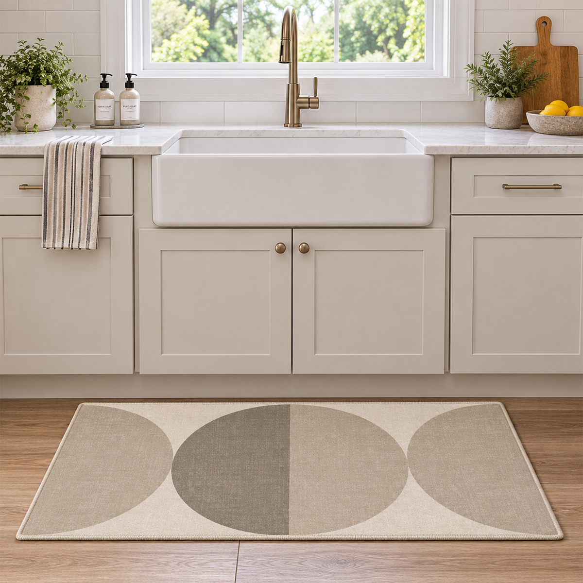 Stacked Circle Geo Rug