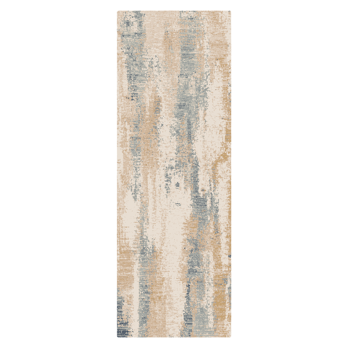 Coastal Blue Abstract Rug
