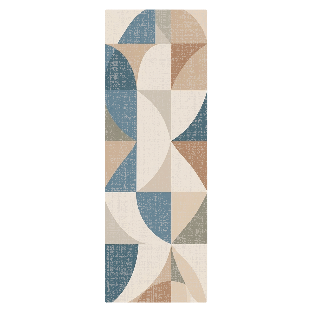 Geometric Arc Mosaic Rug