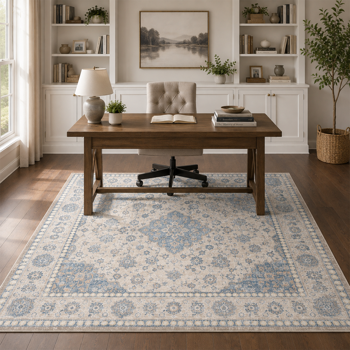 Mist Blue Heritage Rug