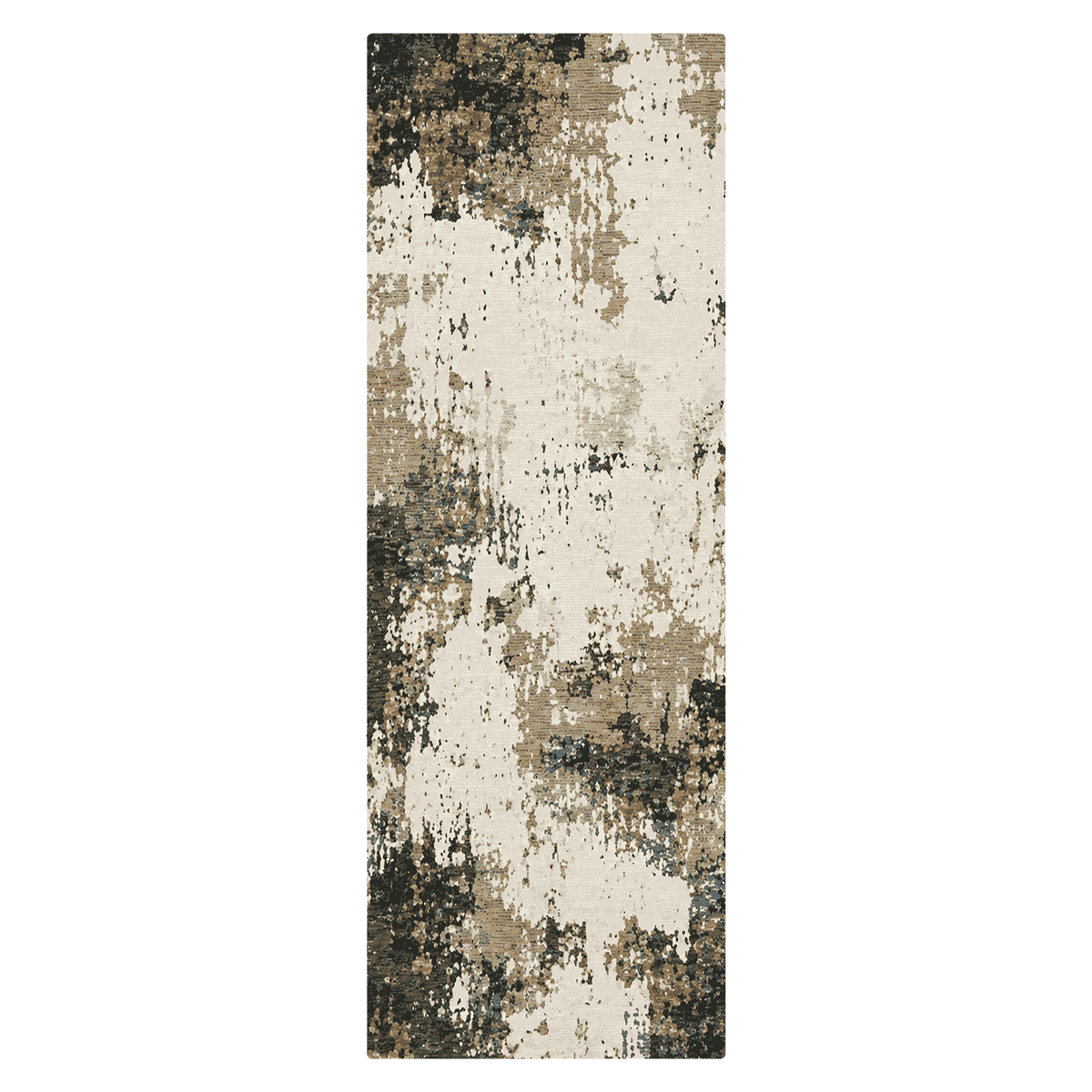 Charcoal Stone Abstract Rug