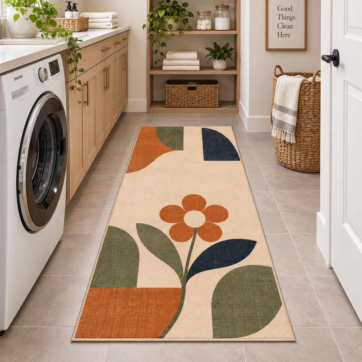 Vintage Petal Garden Rug