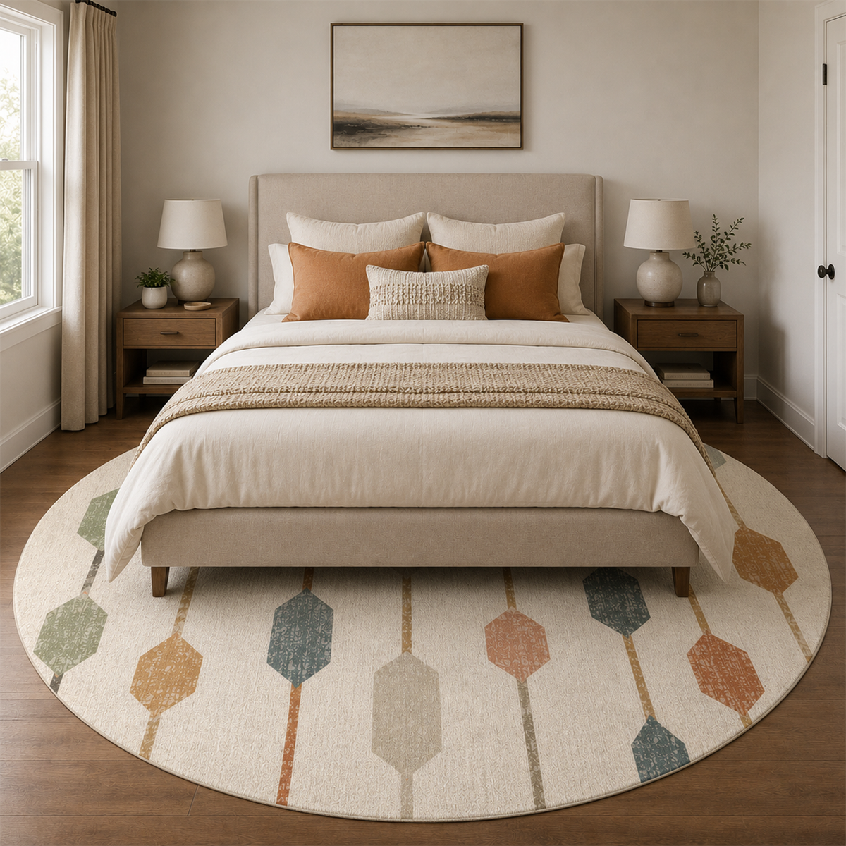Retro Linear Geo Rug