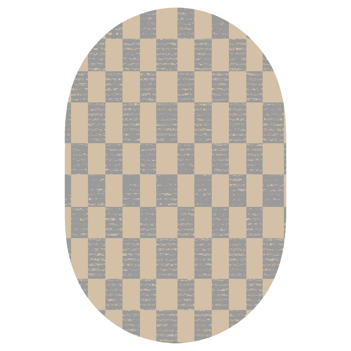 Vertical Checkerboard Rug
