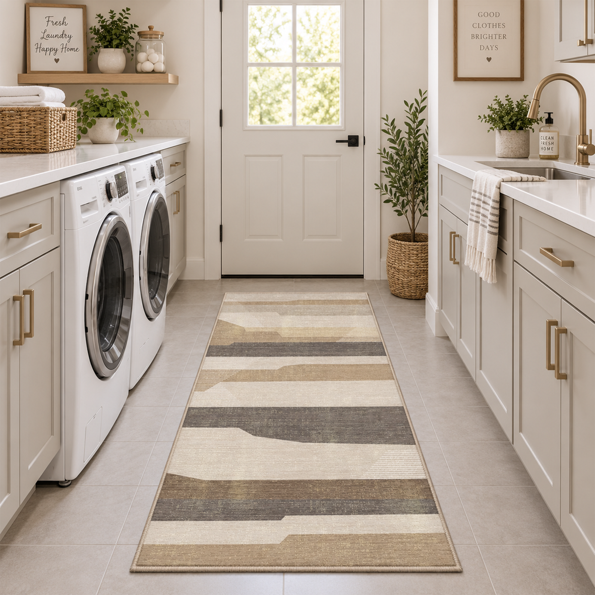 Horizon Stripe Abstract Rug