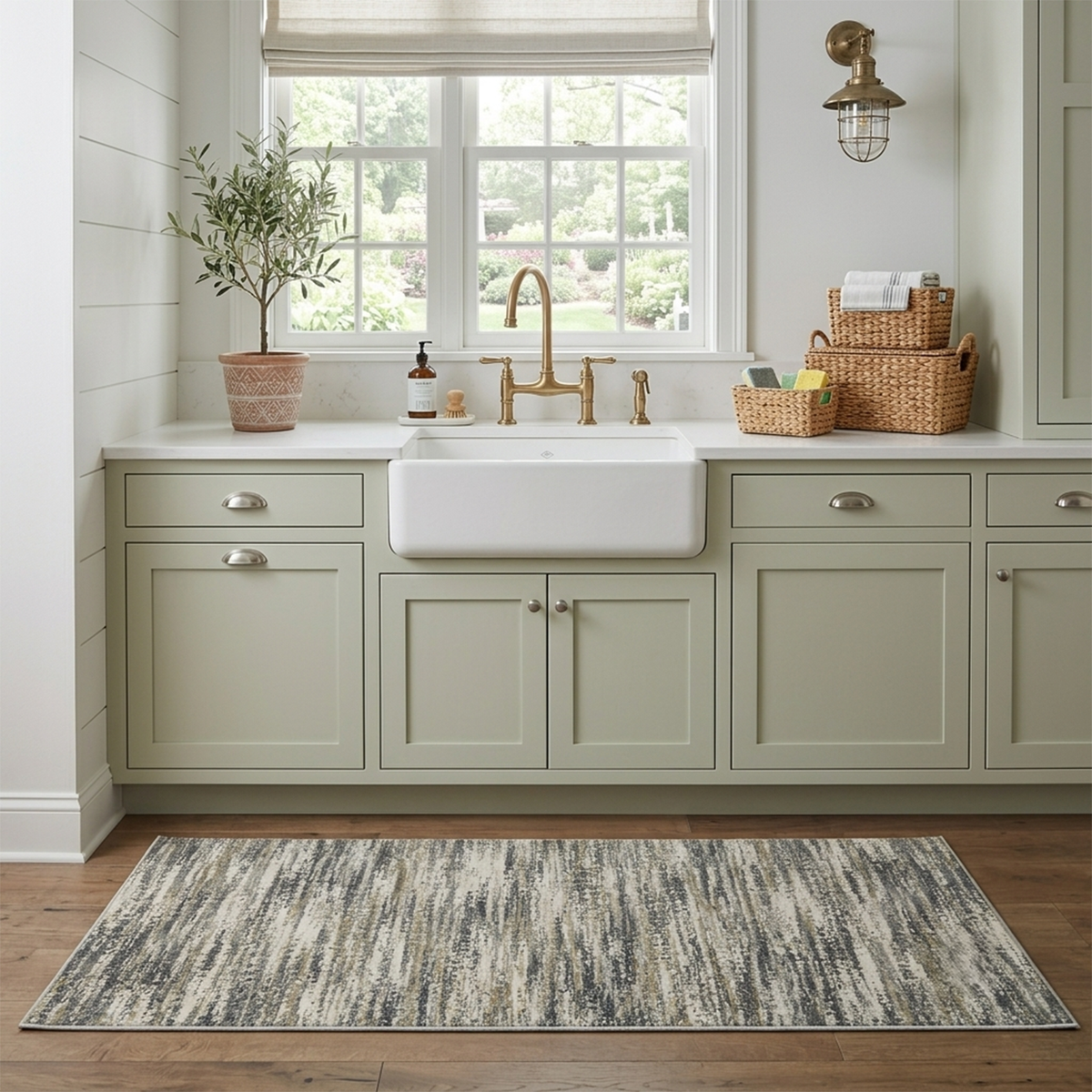 Stonewash Abstract Rug