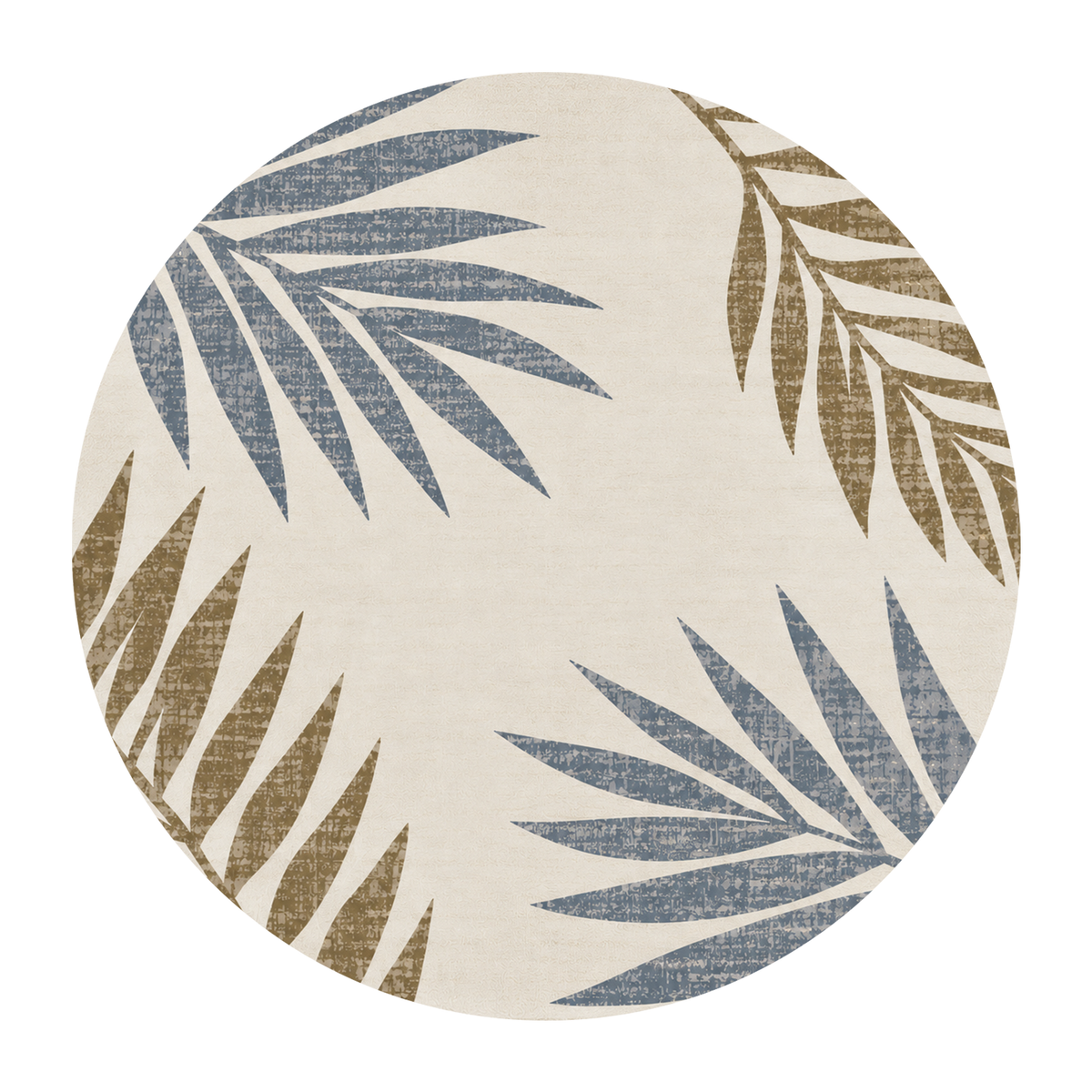 Coastal Palm Leaf Rug