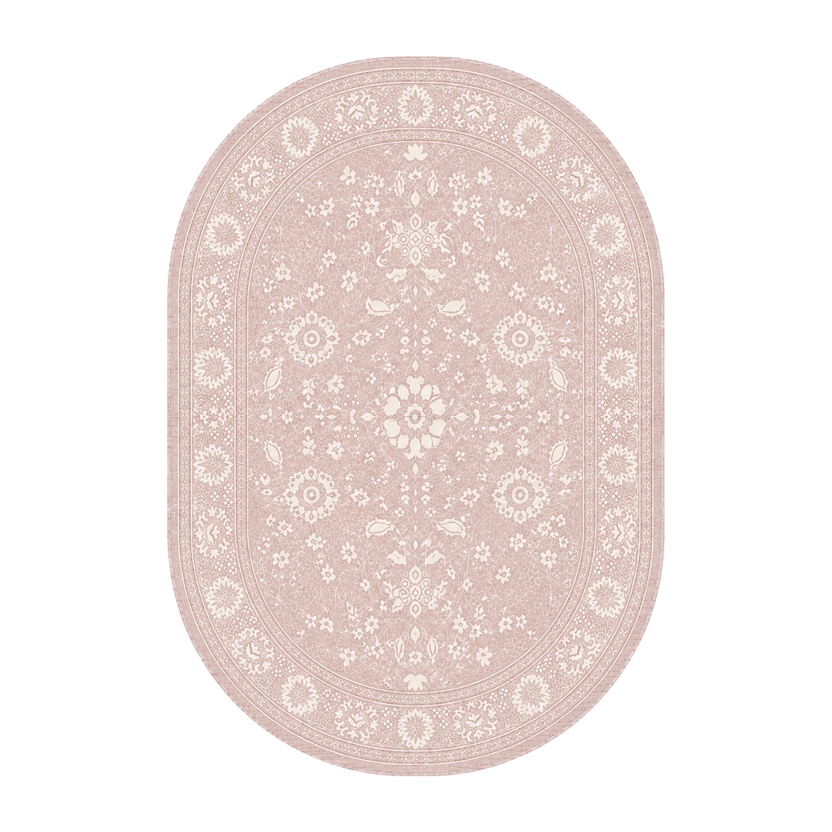 Vintage Blush Floral Rug