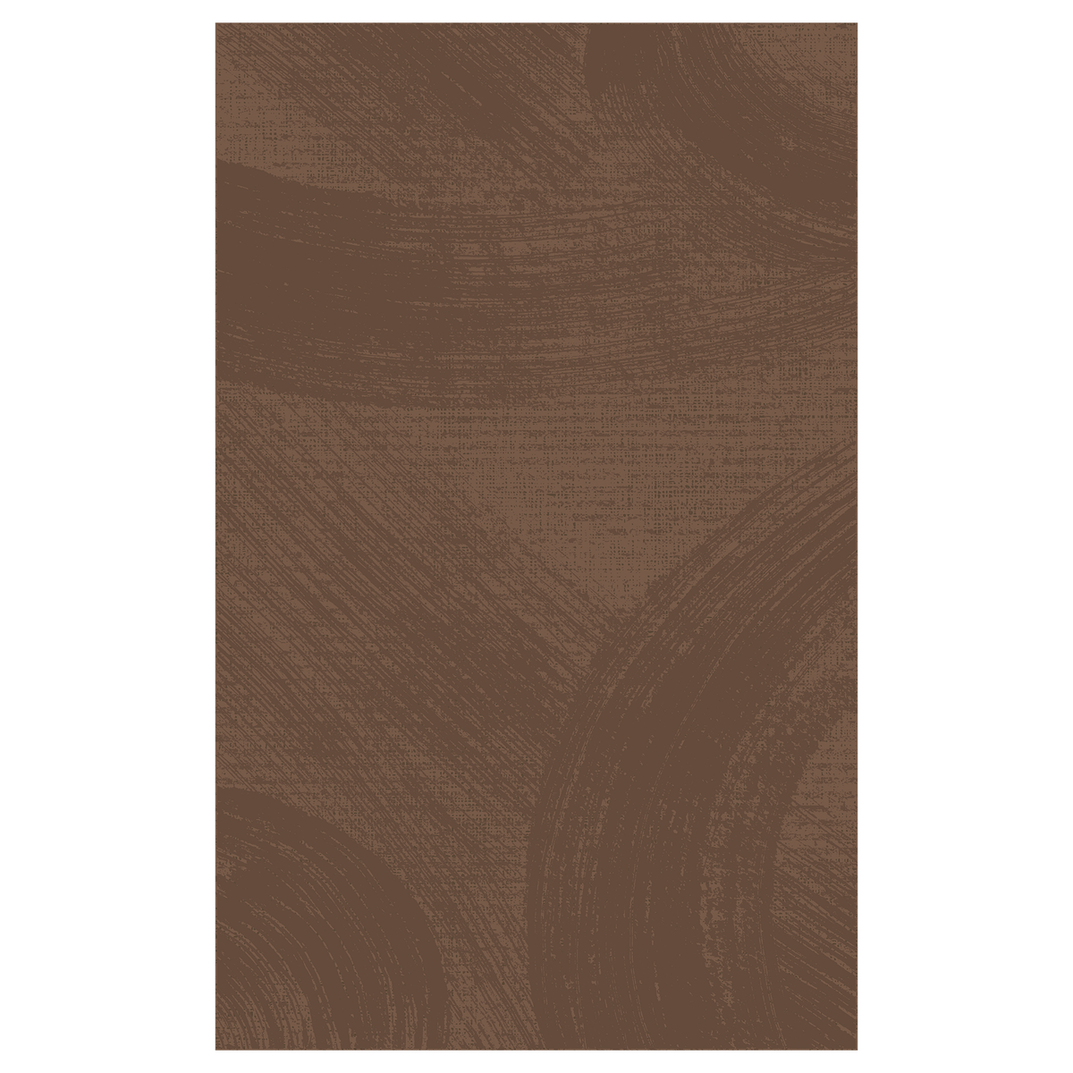 Mocha Abstract Brushstroke Rug