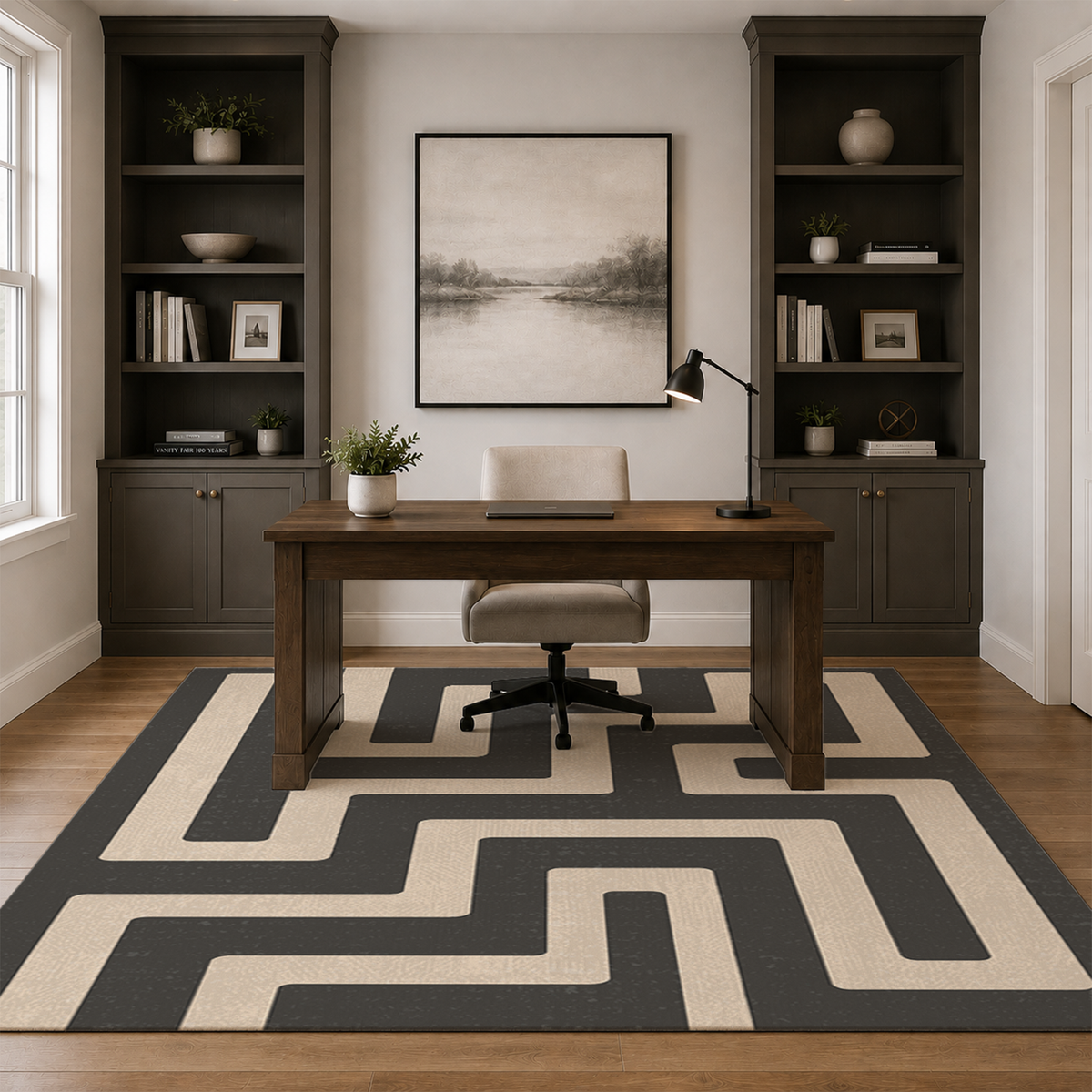Bold Labyrinth Maze Rug