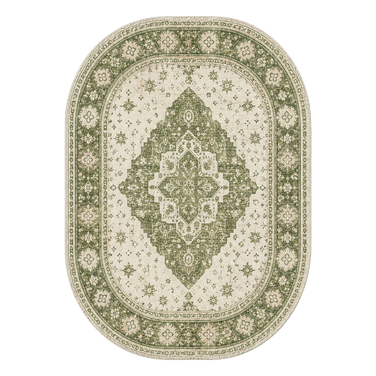 Moss Green Heritage Rug