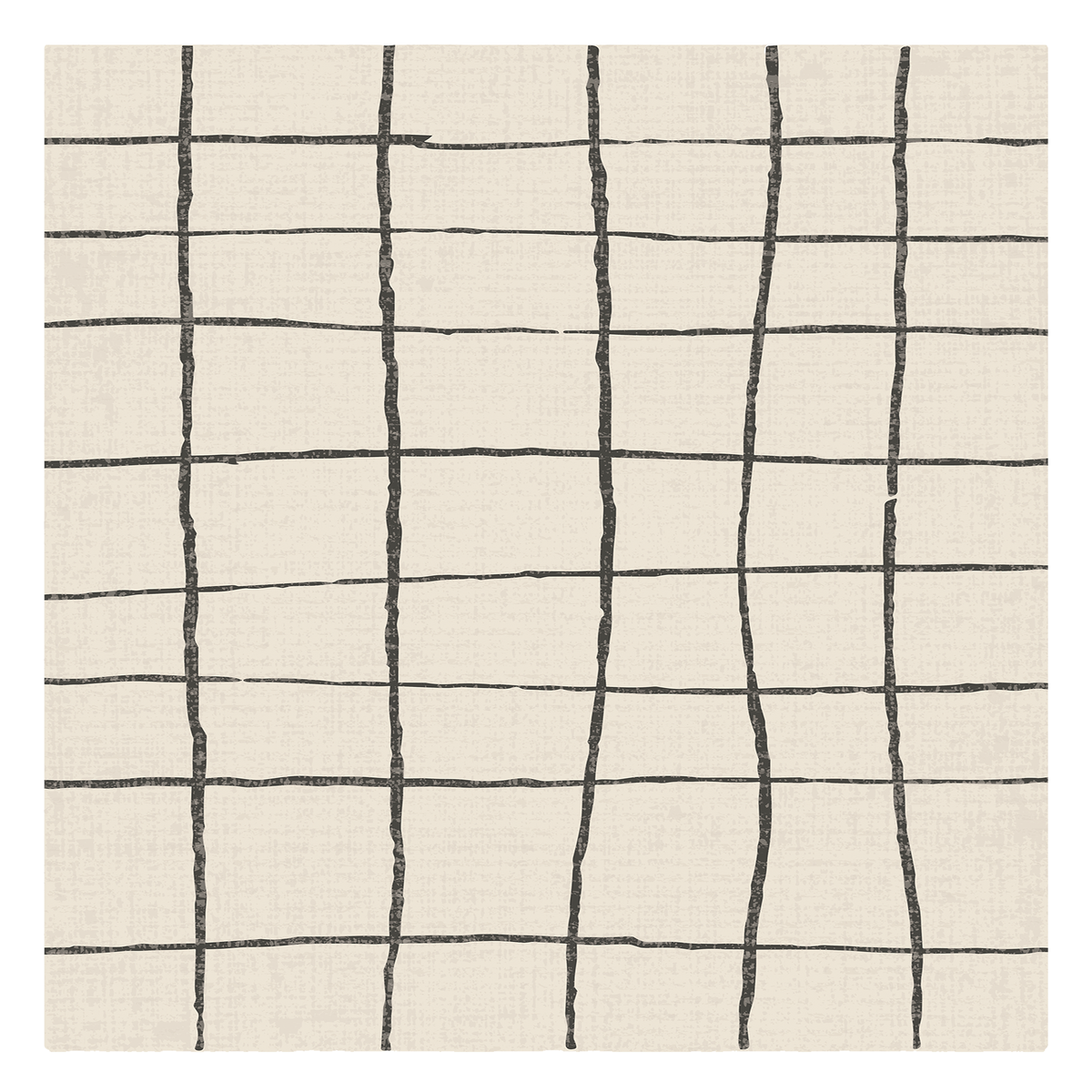 Ivory Sketch Check Rug