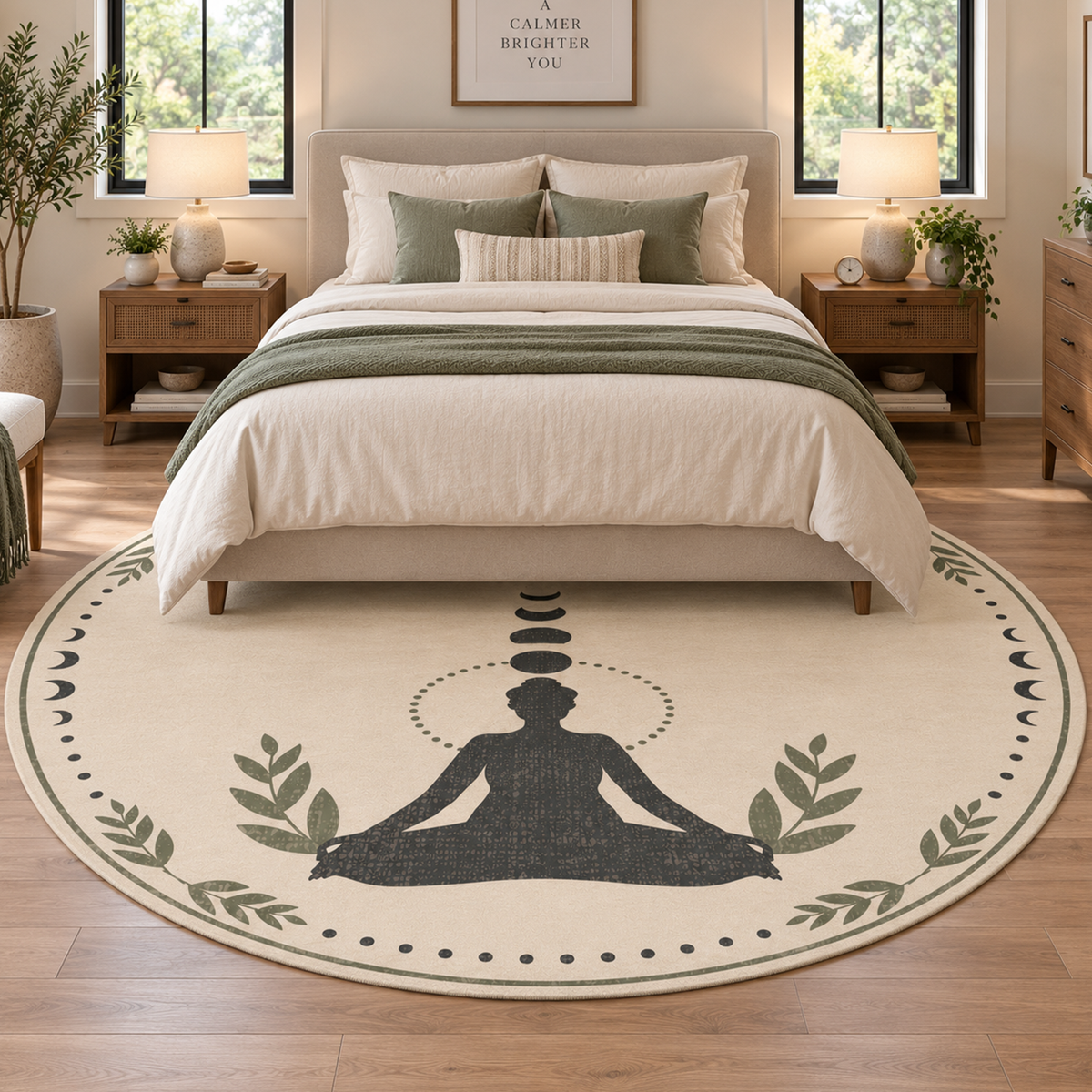 Moon Phase Meditation Rug